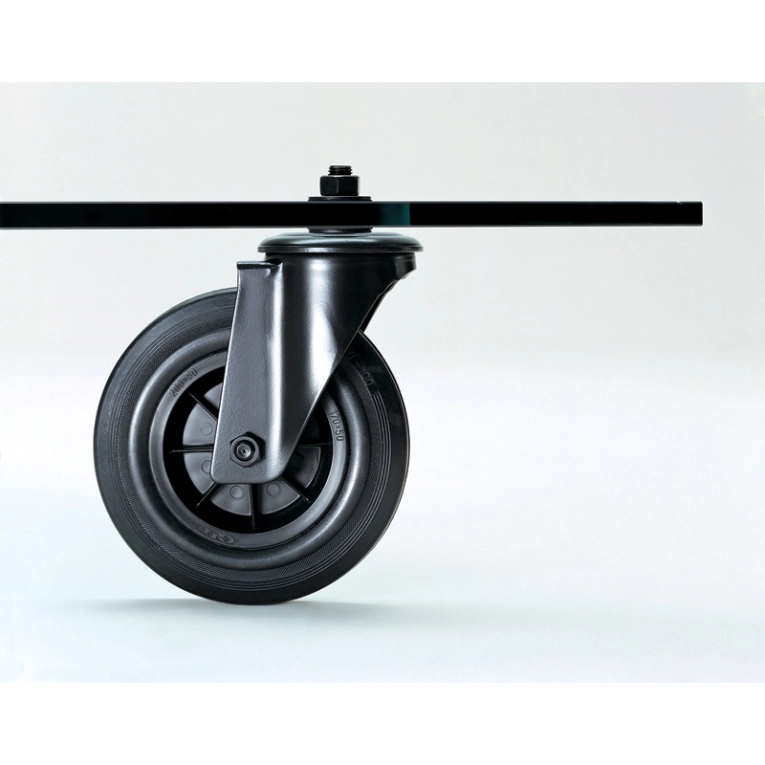 Table basse TAVOLO CON RUOTE Rectangulaire Transparent FONTANA ARTE