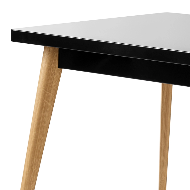Table Table 55 140x80 pieds bois Noir TOLIX