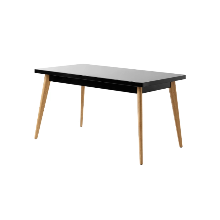 Table Table 55 140x80 pieds bois Noir TOLIX