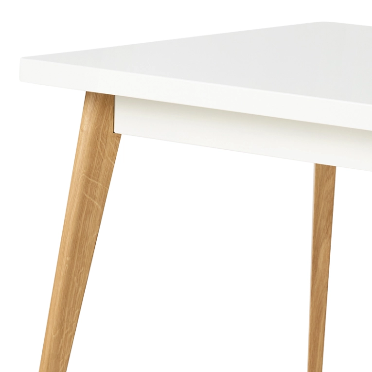 Table Table 55 140x80 pieds bois Blanc pur TOLIX