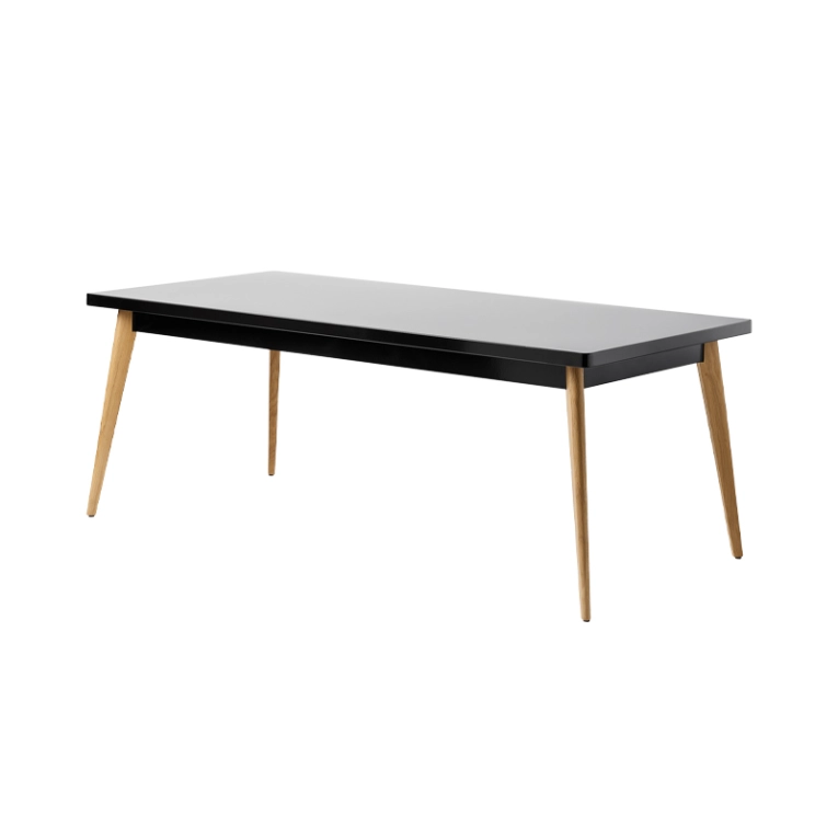 Table Table 55 200x95 pieds bois Noir TOLIX