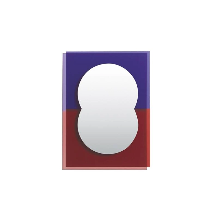 Miroir Miroir WANDER 40x55 Violet/ rouge brun PETITE FRITURE