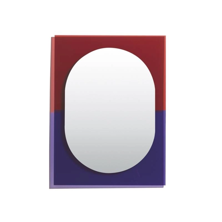 Miroir Miroir WANDER 67x90 Violet/ rouge brun PETITE FRITURE