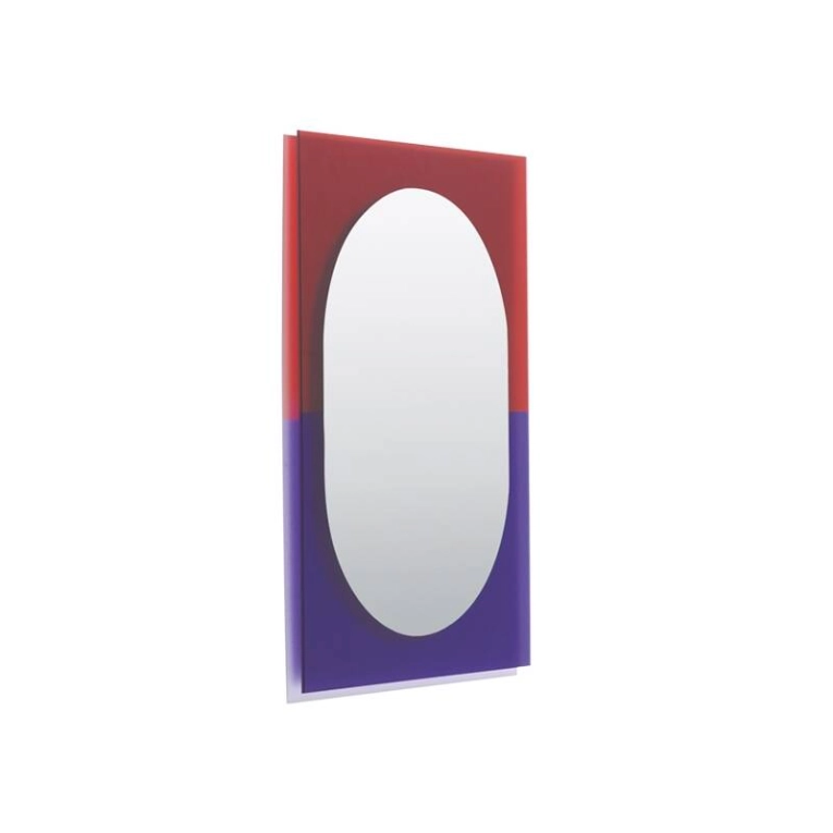 Miroir Miroir WANDER 67x90 Violet/ rouge brun PETITE FRITURE