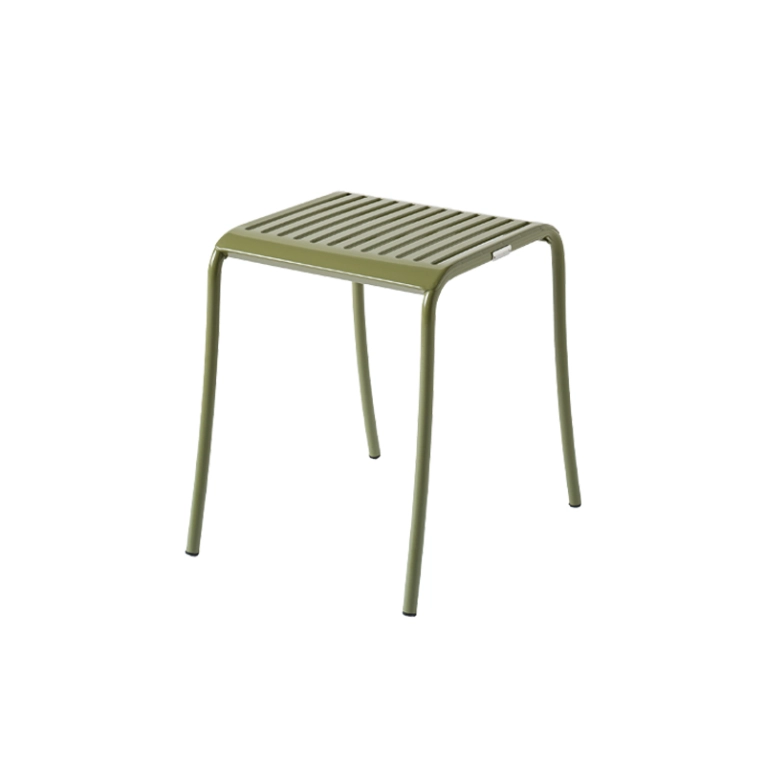Tabouret extérieur Tabouret PATIO LAMES Vert jonc TOLIX