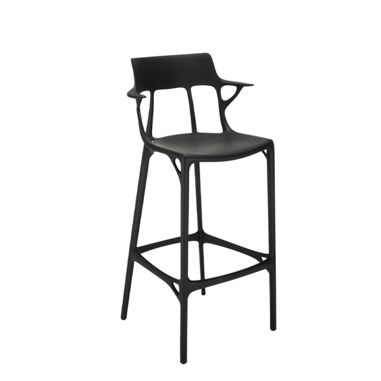 Tabouret haut A.I. RECYCLED Noir KARTELL