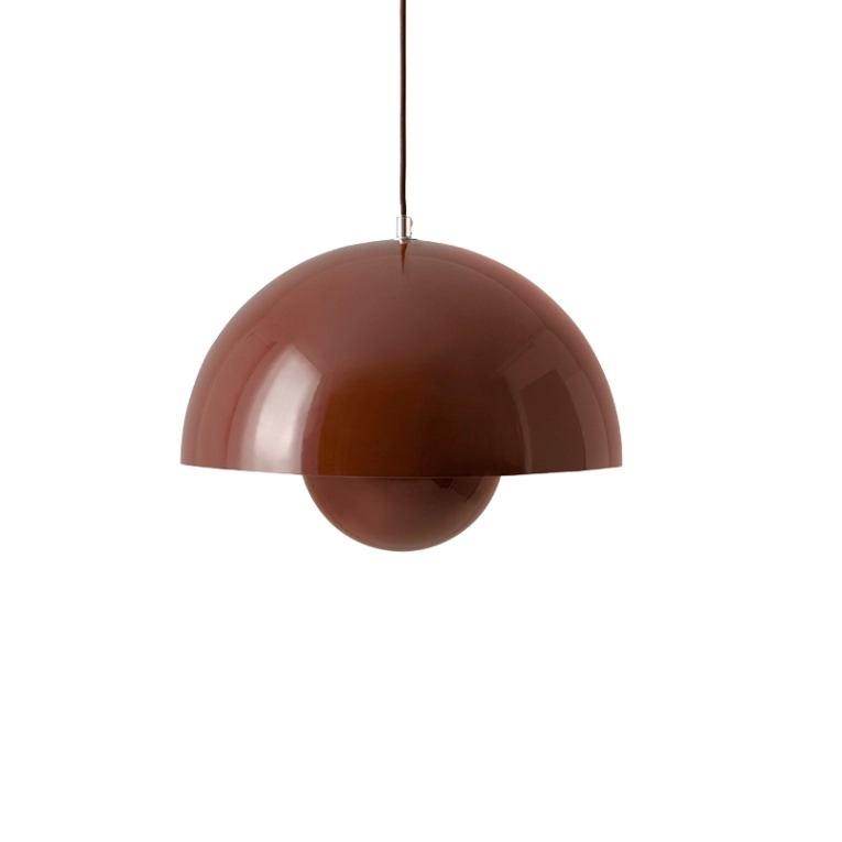 Suspension FLOWERPOT VP7 Marron rouge AND TRADITION