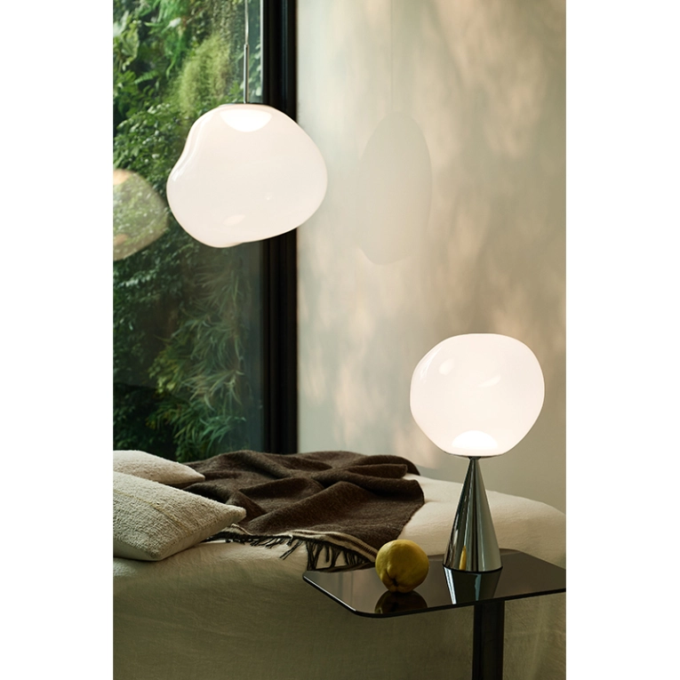 Suspension MELT LED Opalin/ Or TOM DIXON