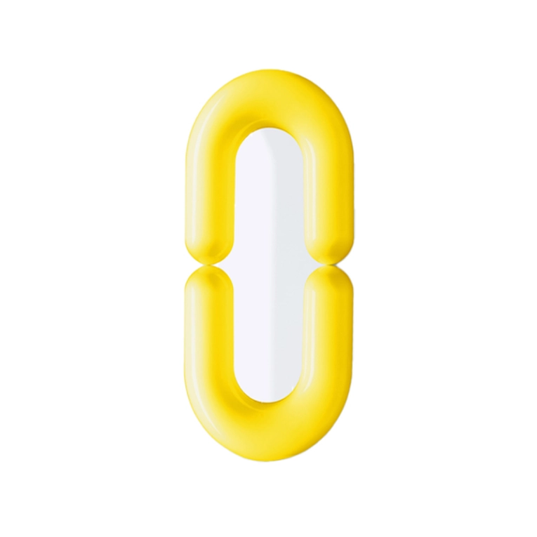 Miroir Miroir ZODIAC L Jaune MOUSTACHE