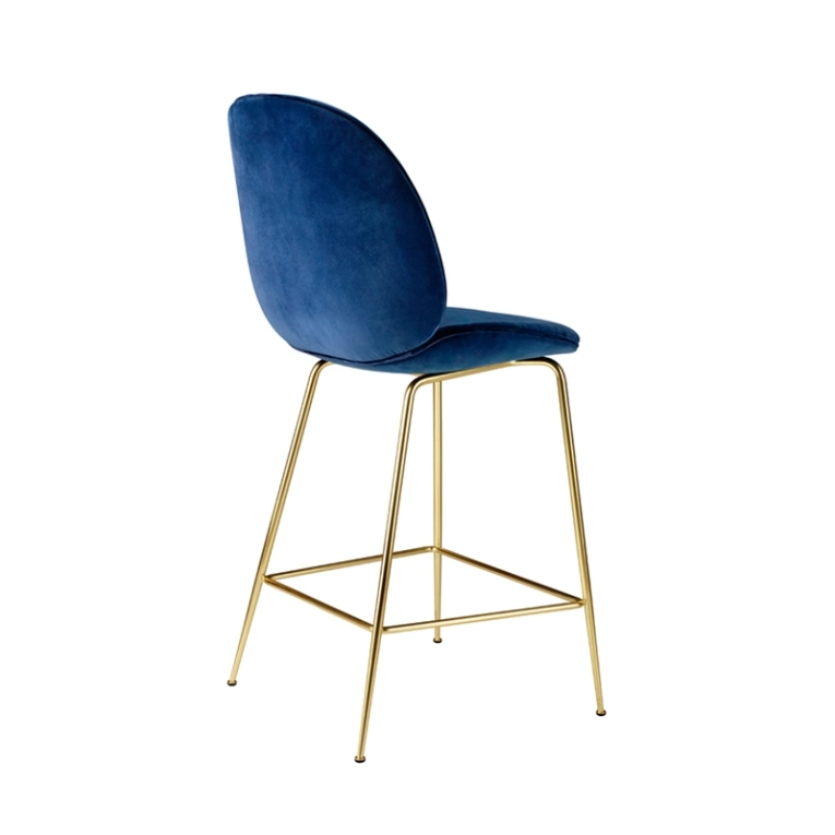 Tabouret haut BEETLE COUNTER H65 Velvet 4958/ laiton GUBI