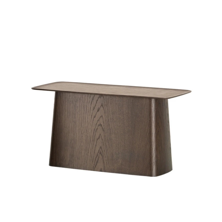 Table d'appoint guéridon WOODEN SIDE TABLE Chêne foncé VITRA