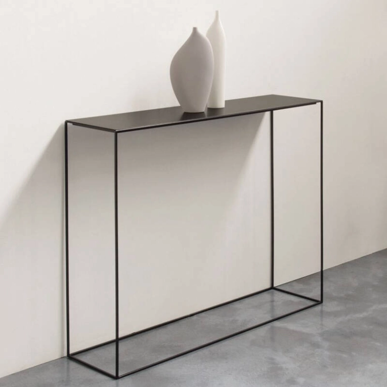 Console SLIM IRONY Noir cuivré sablé ZEUS