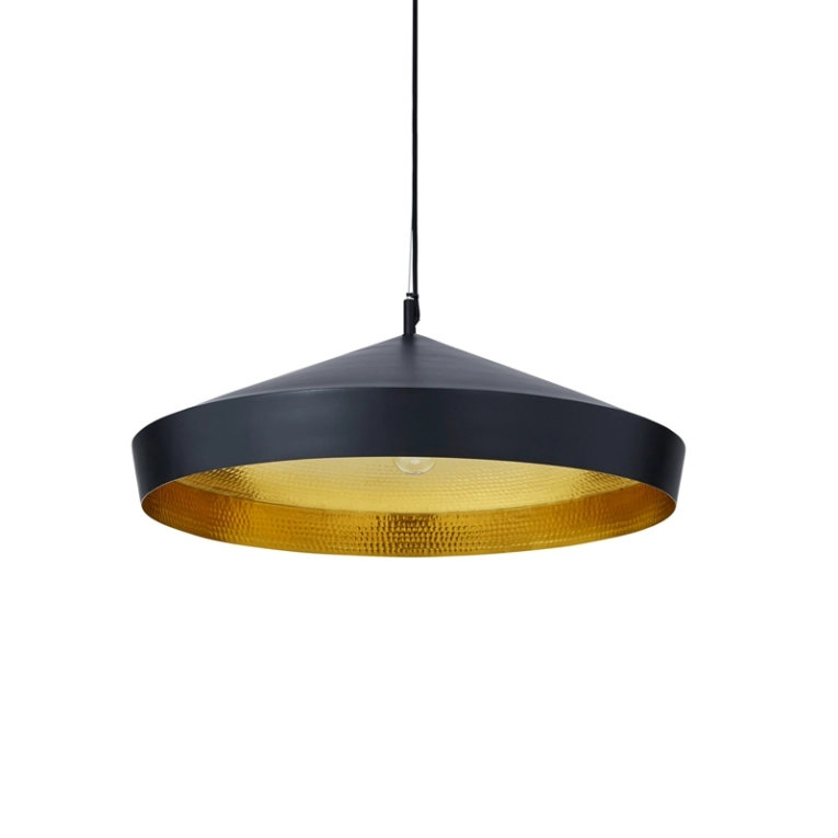 Suspension BEAT FLAT Noir/ laiton TOM DIXON