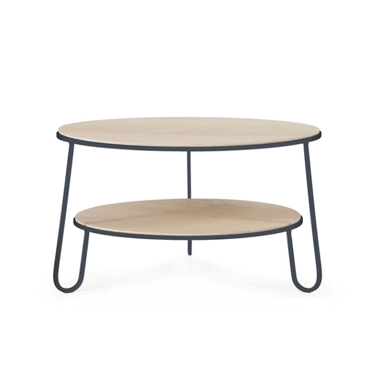 Table basse EUGENIE Ø70 Gris ardoise HARTO