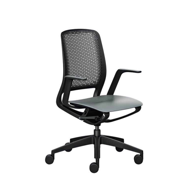 Fauteuil de bureau SE:MOTION avec accoudoirs Noir SILVERA PRO