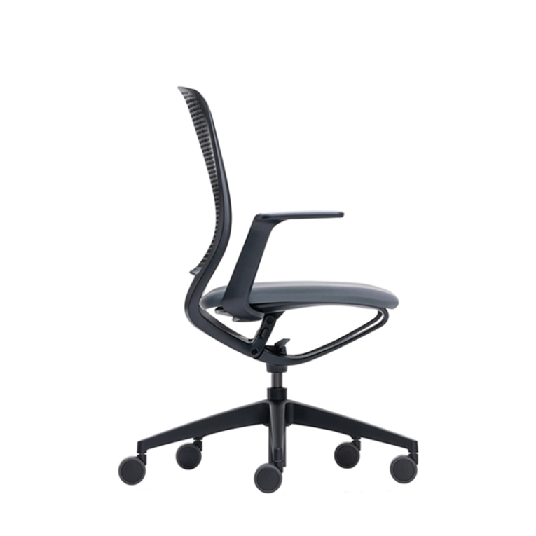 Fauteuil de bureau SE:MOTION assise rembourrée Anthracite 60025/ structure noire SILVERA PRO