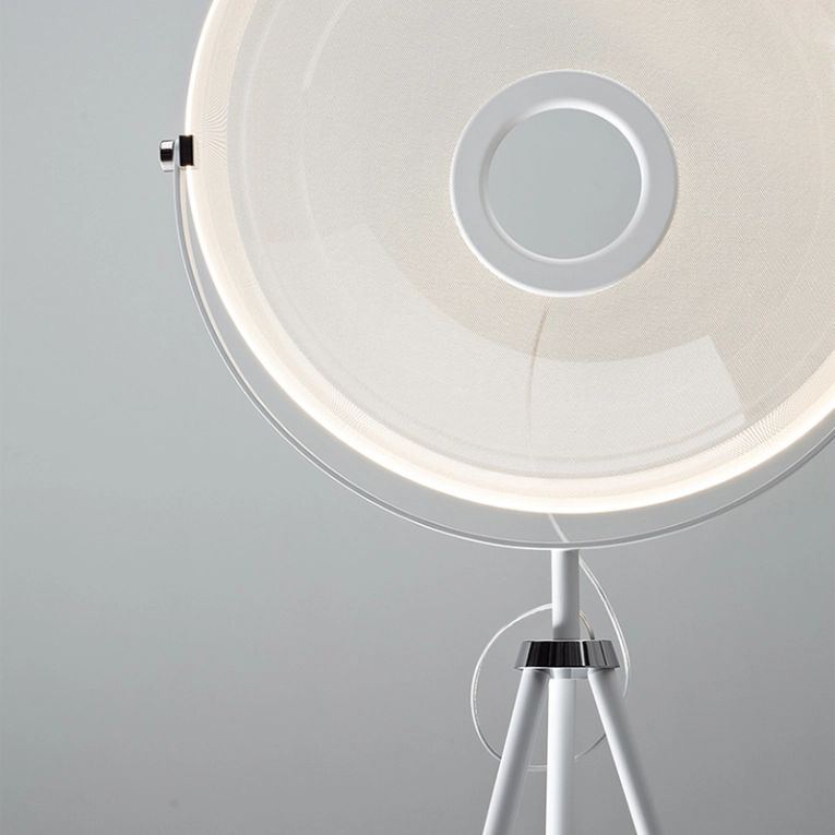 Lampadaire DEMI MOON Blanc STILNOVO