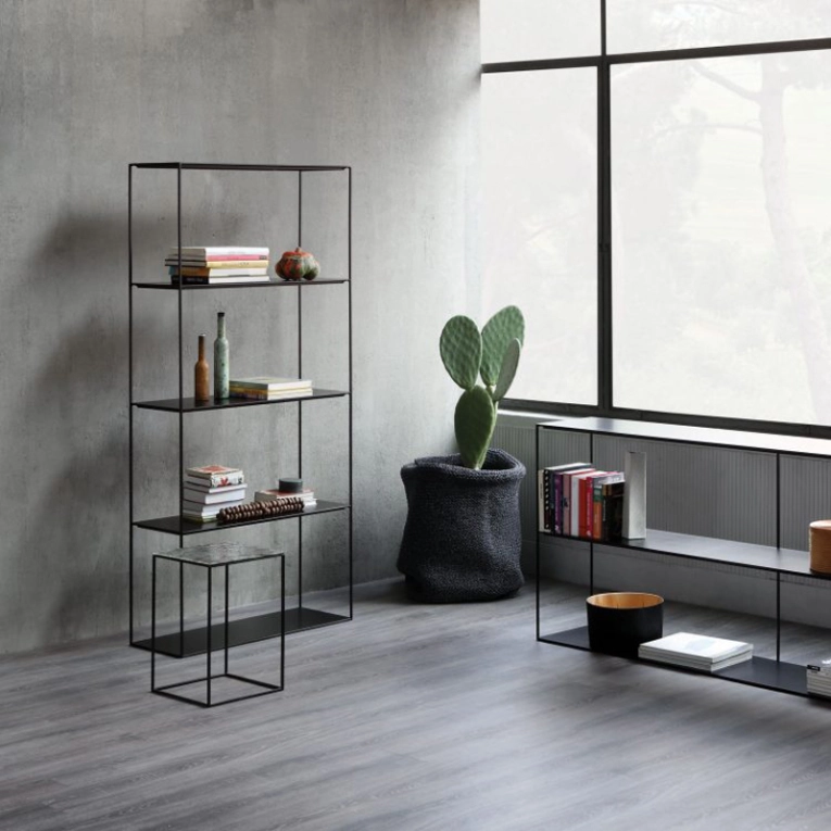 Etagère SLIM IRONY RACK Noir cuivré sablé ZEUS
