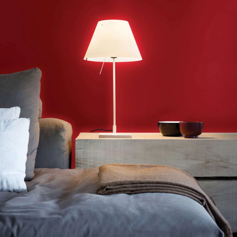 Lampe à poser COSTANZINA Blanc/ aluminium LUCEPLAN