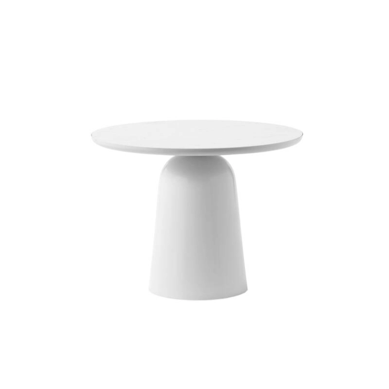 Table d'appoint guéridon TURN réglable en hauteur Gris chaud Normann Copenhagen