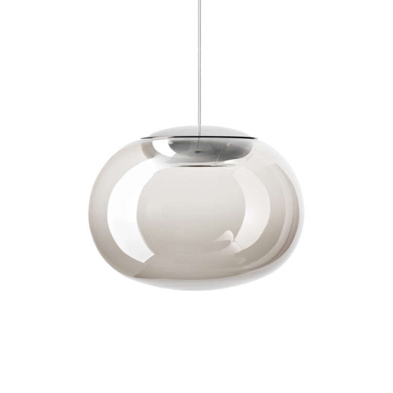 Suspension LA MARIÉE Nickel noir/Verre fumé STILNOVO