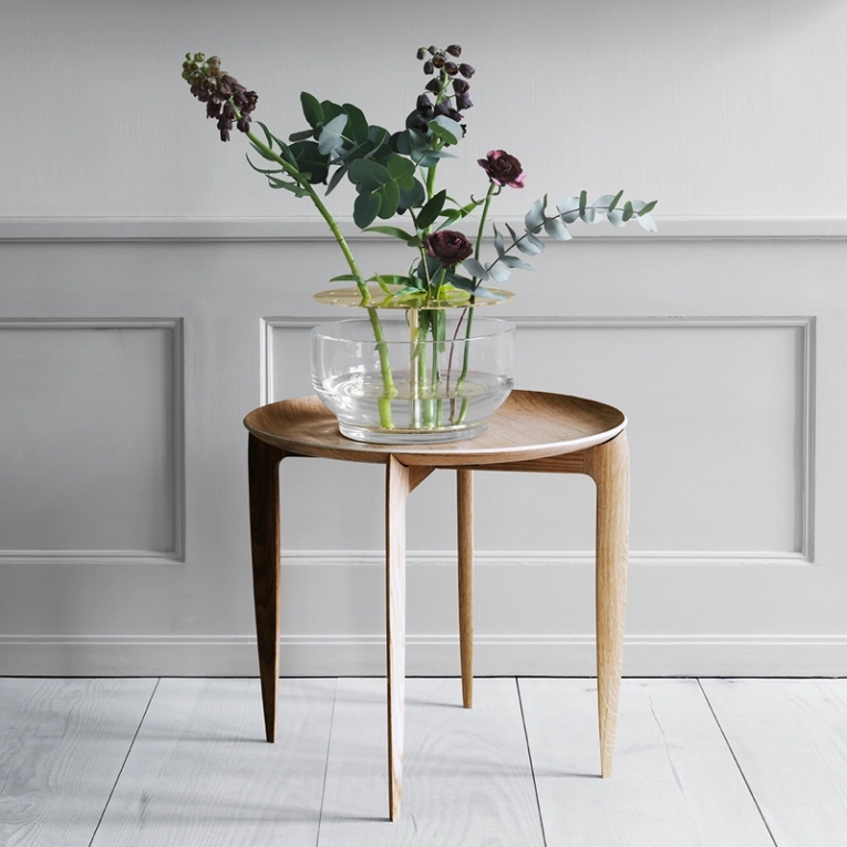 Table d'appoint guéridon Table TRAY pliante 1958 Chêne FRITZ HANSEN