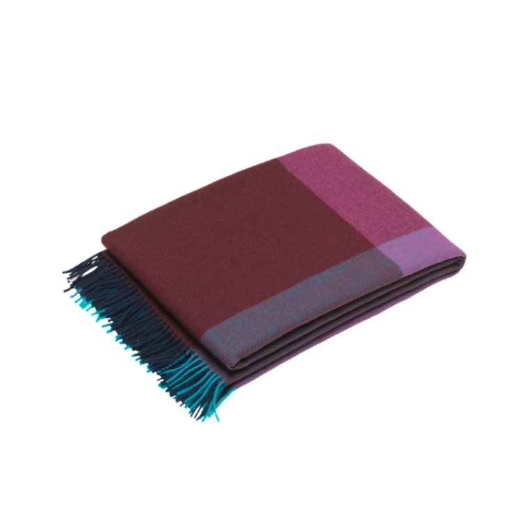 Plaid Plaid COLOUR BLOCK Bordeaux, bleu VITRA