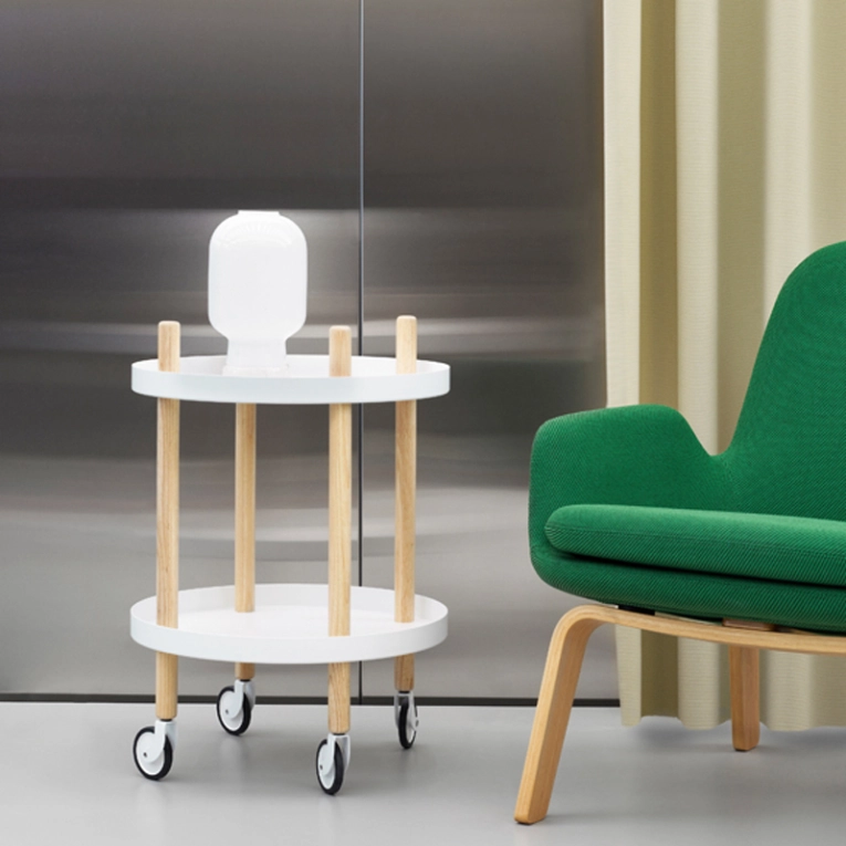 Desserte BLOCK TABLE Ø 45 Blanc Normann Copenhagen
