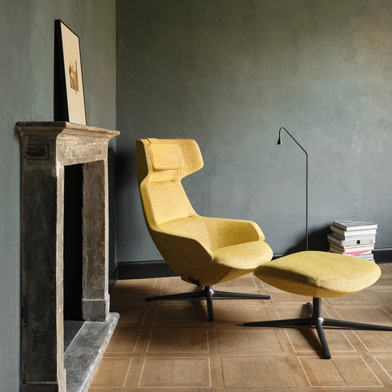 Fauteuil ASTON CLUB Jaune 17 ARPER