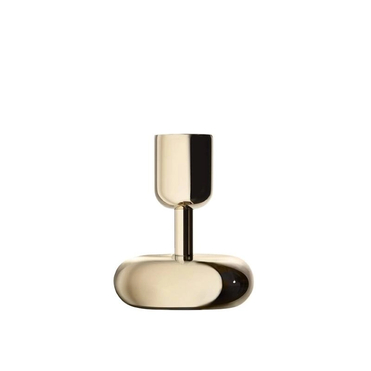 Photophore, bougeoir et bougie Bougeoir NAPPULA H 10 Laiton IITTALA