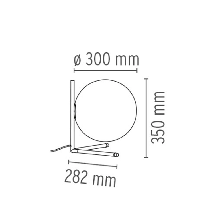 Lampe à poser IC T2 Noir FLOS