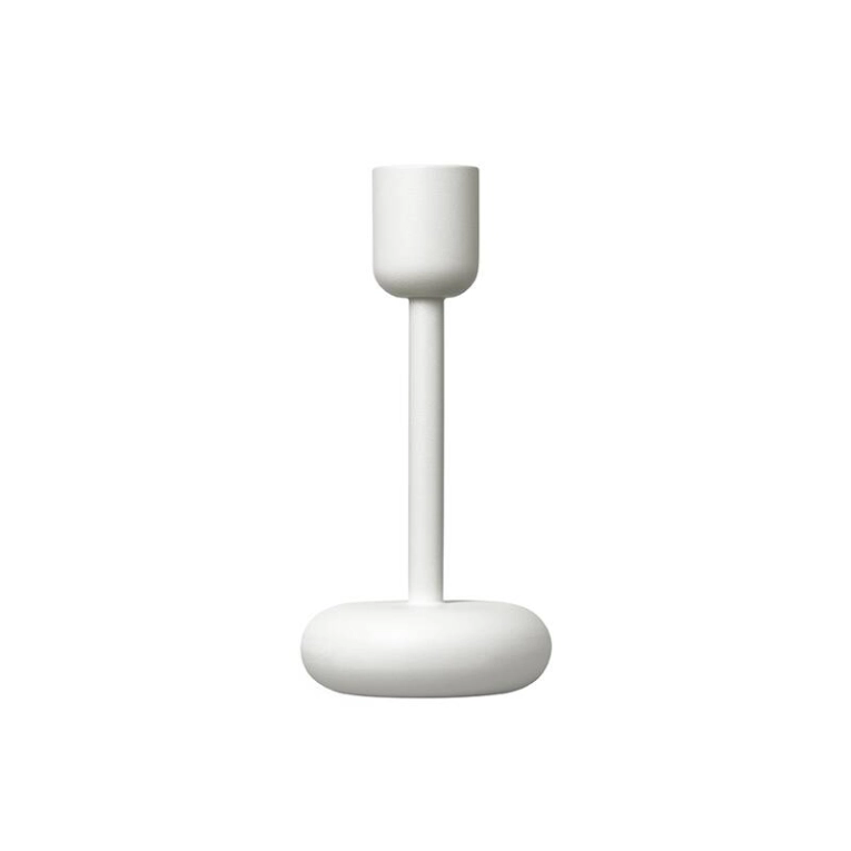 Photophore, bougeoir et bougie Bougeoir NAPPULA H 18 Blanc IITTALA