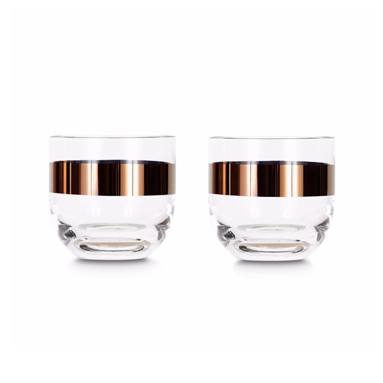 Carafe & verre Set de 2 verres à whisky TANK Cuivre TOM DIXON