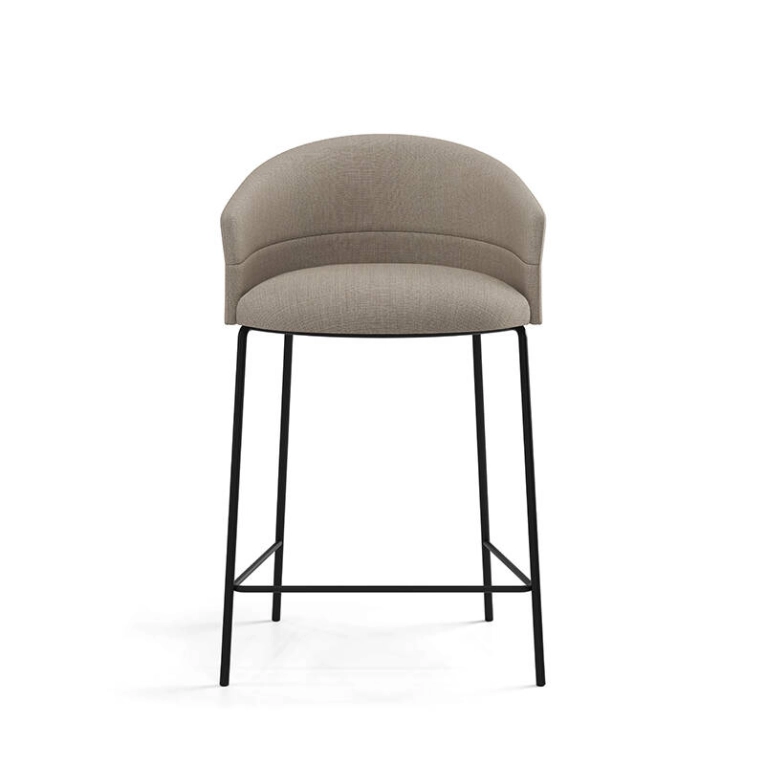 Tabouret haut COPA pieds métal Crisp 4115 VICCARBE