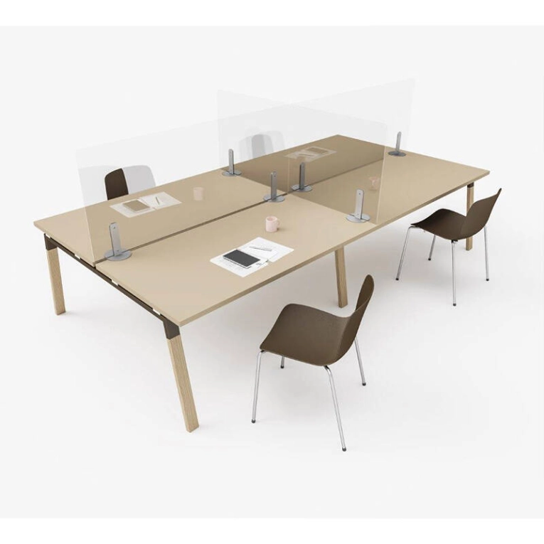 Accessoire de bureau Ecran de protection SAFE base métal SILVERA PRO