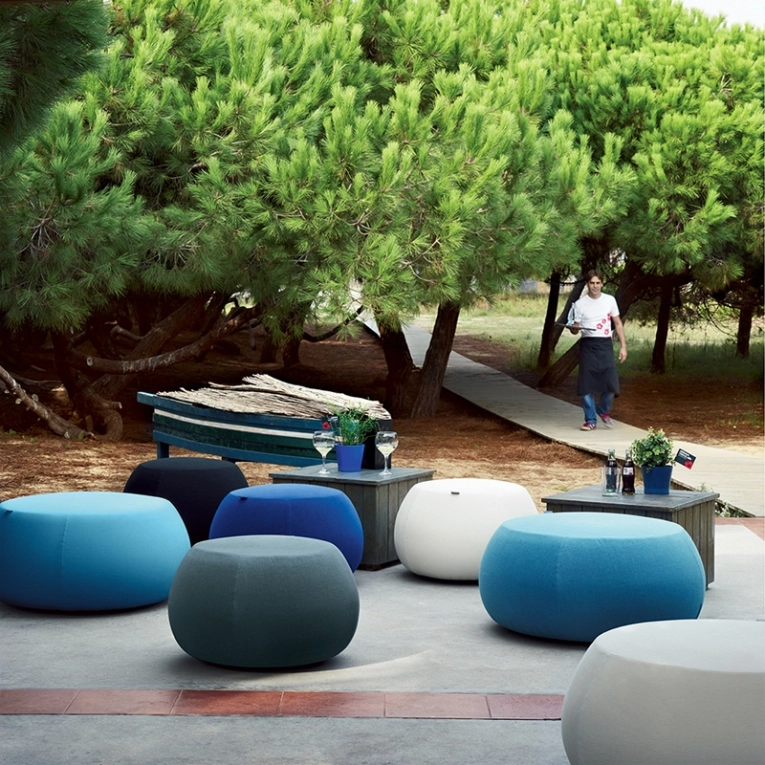 Pouf PIX Ø55 Bleu 756 ARPER