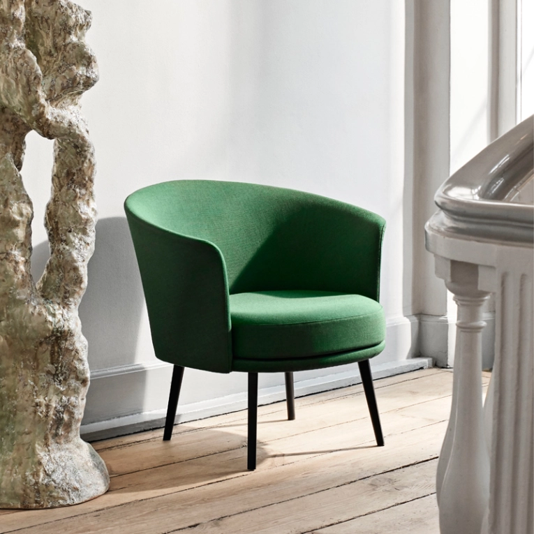 Fauteuil DORSO pieds acier Canvas 946 HAY