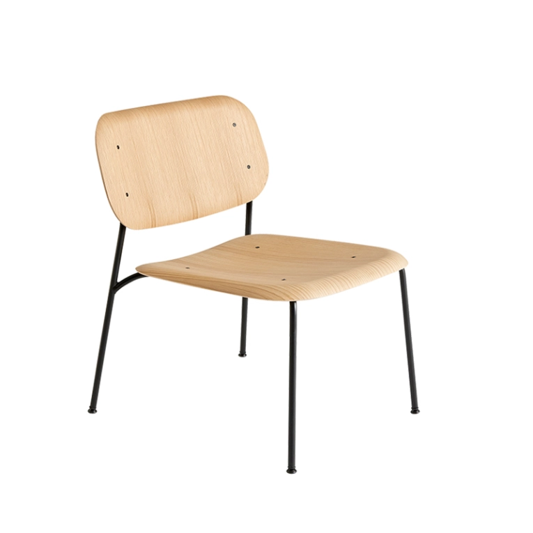 Fauteuil SOFT EDGE 100 LOUNGE Chêne HAY