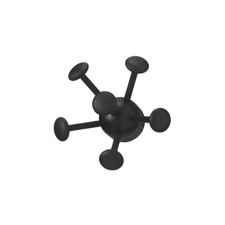 Rangement enfant Patère WALL BUG Noir NOFRED