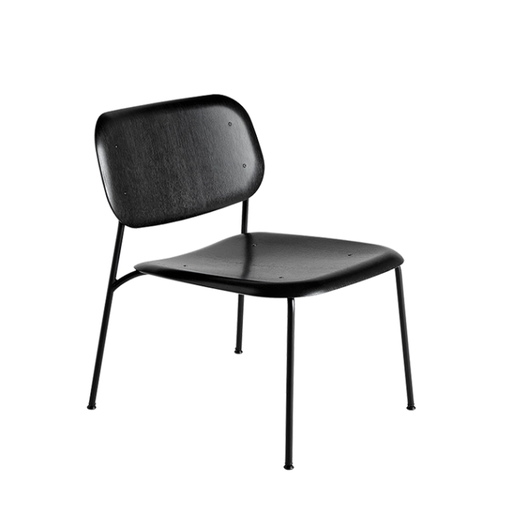 Fauteuil SOFT EDGE 100 LOUNGE Noir HAY