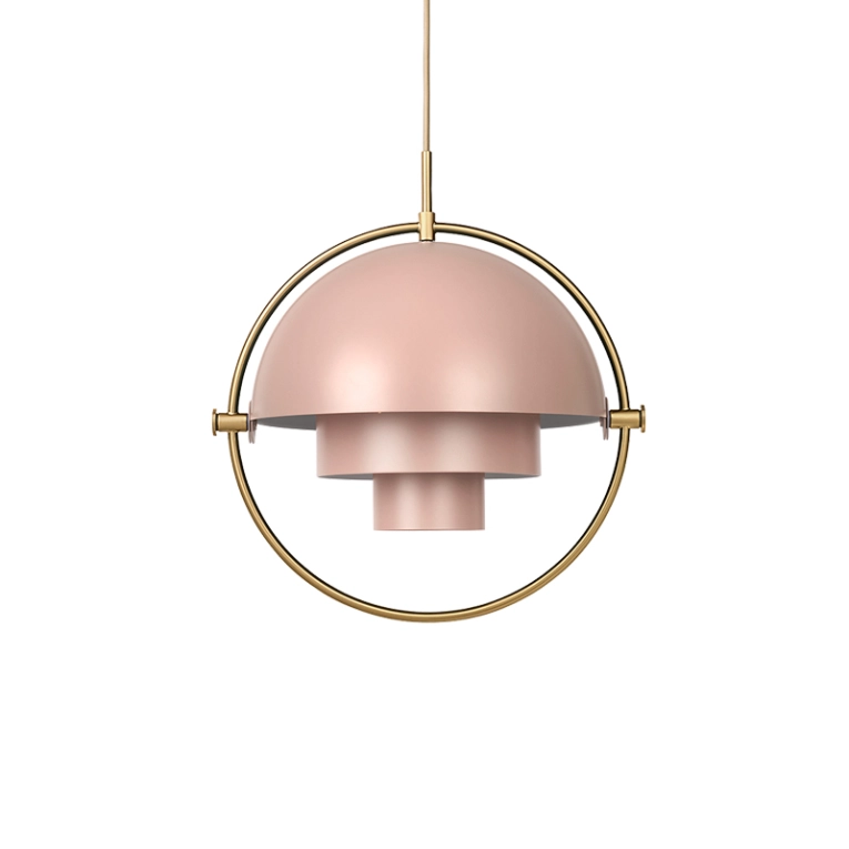 Suspension MULTI-LITE Laiton/ rose GUBI
