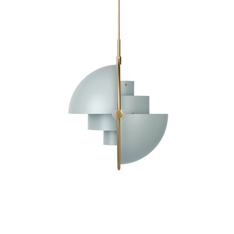 Suspension MULTI-LITE Laiton/ gris mer GUBI