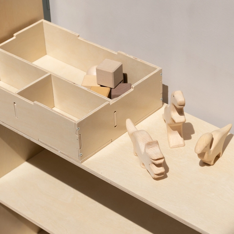 Rangement enfant Boite KIDDO TOOL BOX Vert olive NOFRED