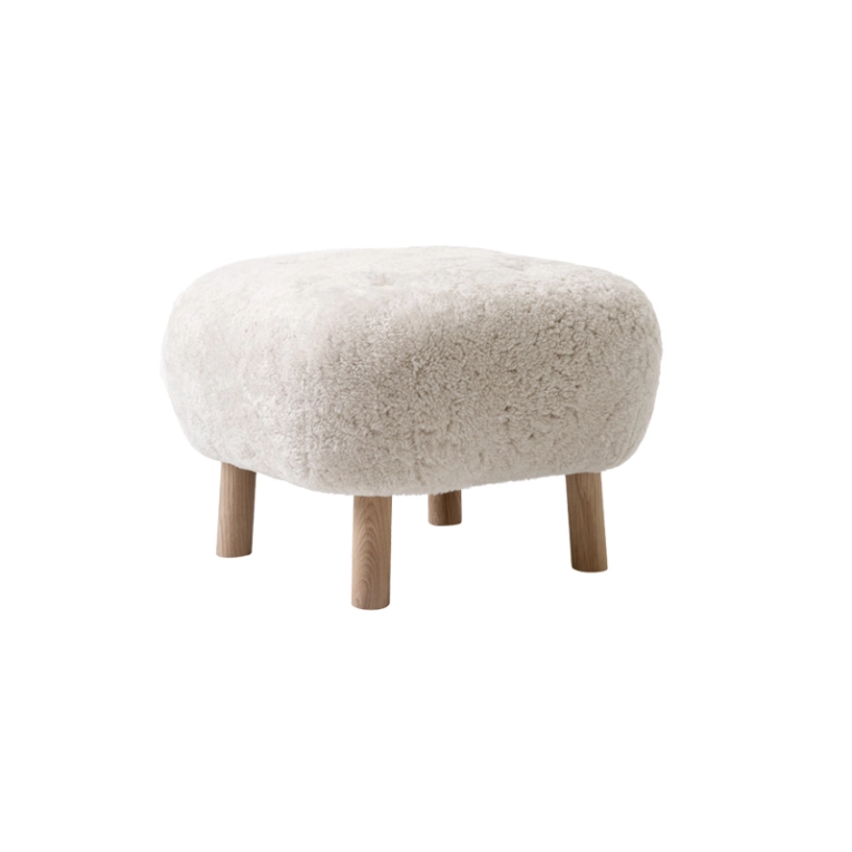 Pouf LITTLE PETRA ATD1 Sheepskin Moonlight AND TRADITION