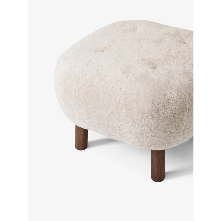 Pouf LITTLE PETRA ATD1 Sheepskin Moonlight AND TRADITION