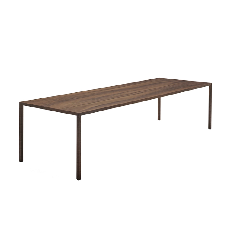 Table TENSE MATERIAL Noyer MDF