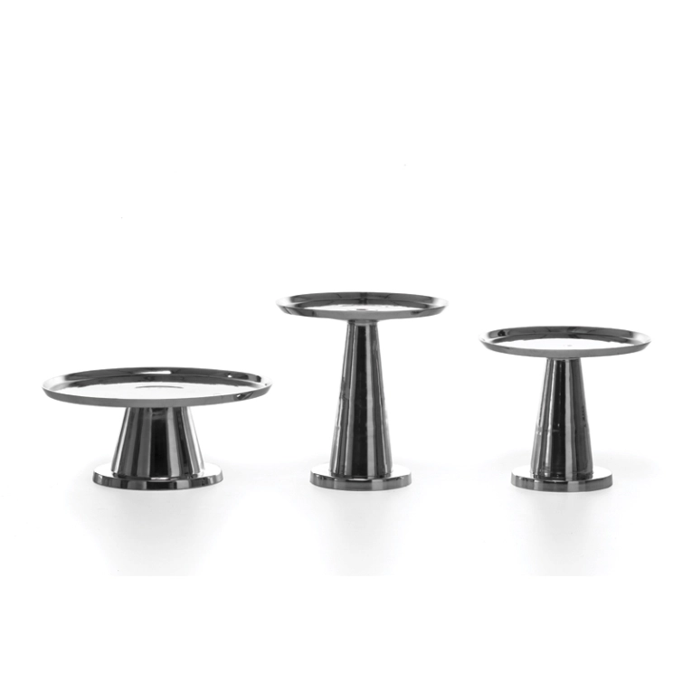 Table d'appoint guéridon NEXT 142 Aluminium poli GERVASONI