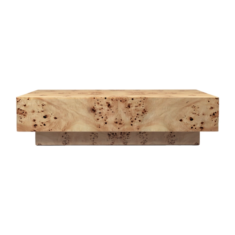 Table basse BURL 117x70 Loupe de peuplier FERM LIVING