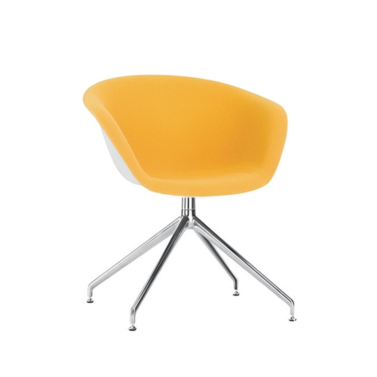 Chaise DUNA pied central Jaune 426 ARPER
