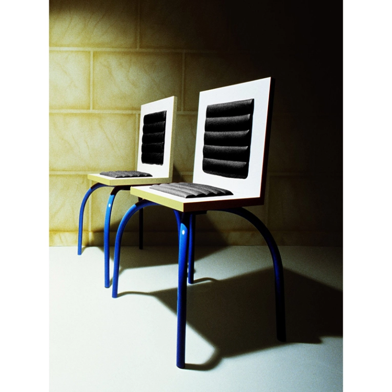 Chaise RIVIERA Noir MEMPHIS MILANO